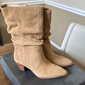 Tan Suede Women's Boots- worn once